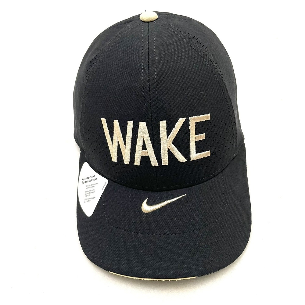 NEW Wake Forest TEAM ISSUED Nike On-Field Lightweight Hat Black One‎ Size